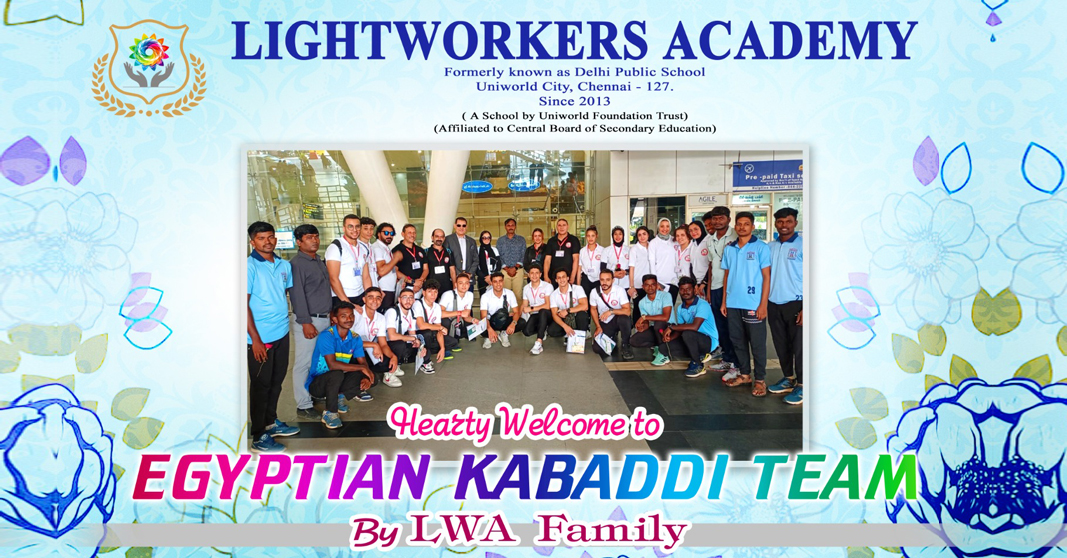 Egyptian Kabaddi Team visit to LWA School Egyptian Kabaddi Team visit to LWA School