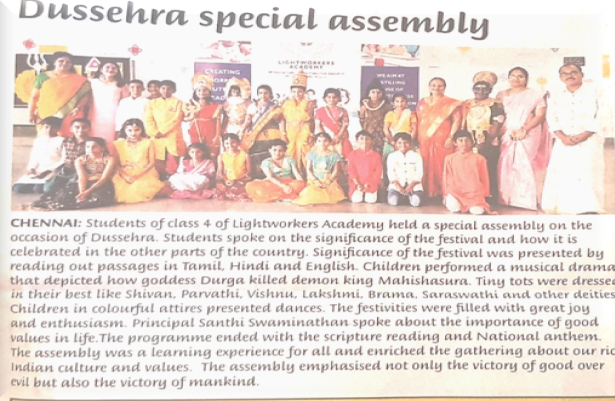 Dussehra Special Assembly